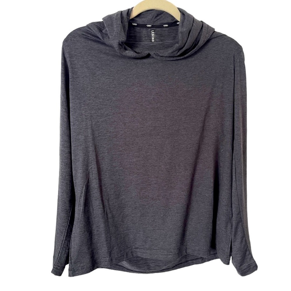 Leg3nd Grey Tech Hoodie‎ Long Sleeved